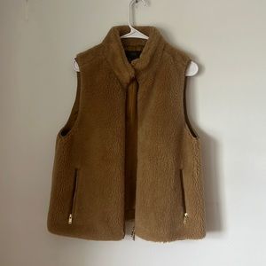 NWOT J Crew Faux Fur Vest